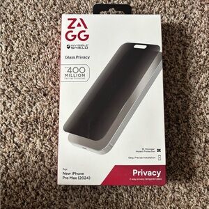 Glass Privacy Screen Protector for iPhone 16 Pro Max